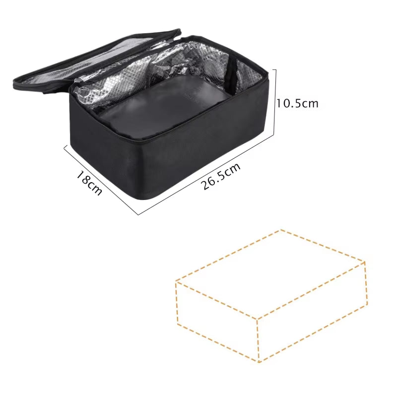 Effortless Heating on the Go: 80W Dual Use Electric Heated Bag for Car and Home - Perfect for Your Picnic and Lunch Needs!